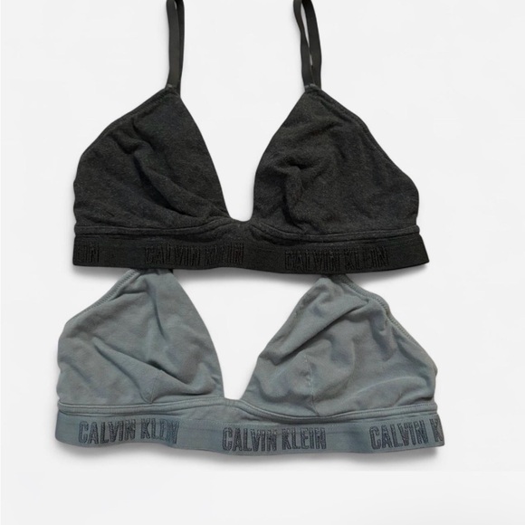 Calvin Klein Other - Calvin Klein Black and Gray Bralette Duo